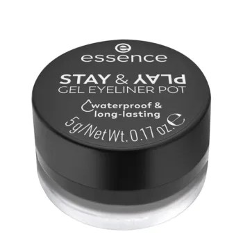 ESSENCE STAY & PLAY Gel Eyeliner Jar #01-Black 5g