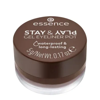 ESSENCE STAY & PLAY Gel Eyeliner Jar #02-Brown 5g