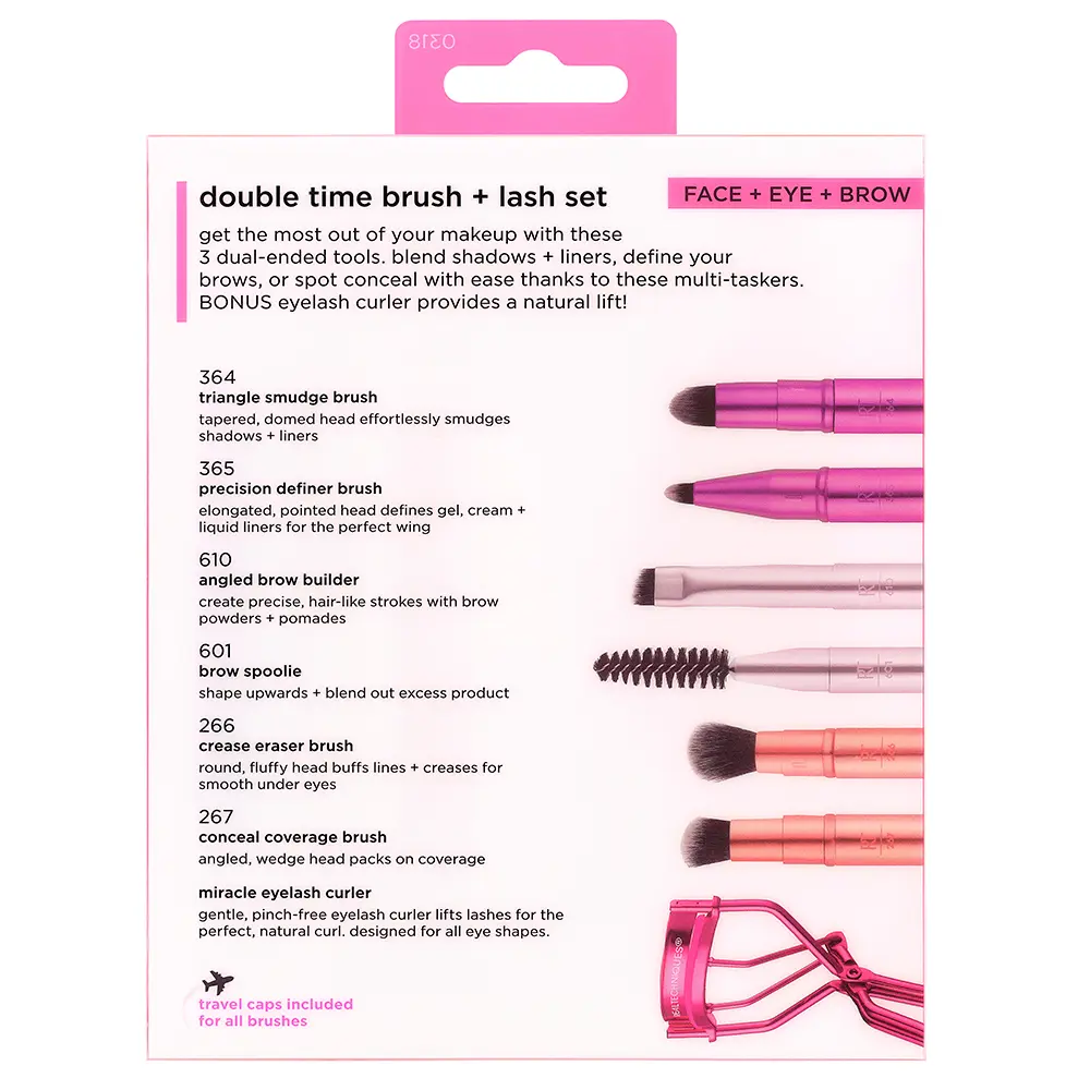 REAL TECHNIQUES DOUBLE TIME BRUSH + LAST CASE 4 pcs REAL TECHNIQUES DOUBLE TIME BRUSH + LAST CASE 4 pcs - Image 3