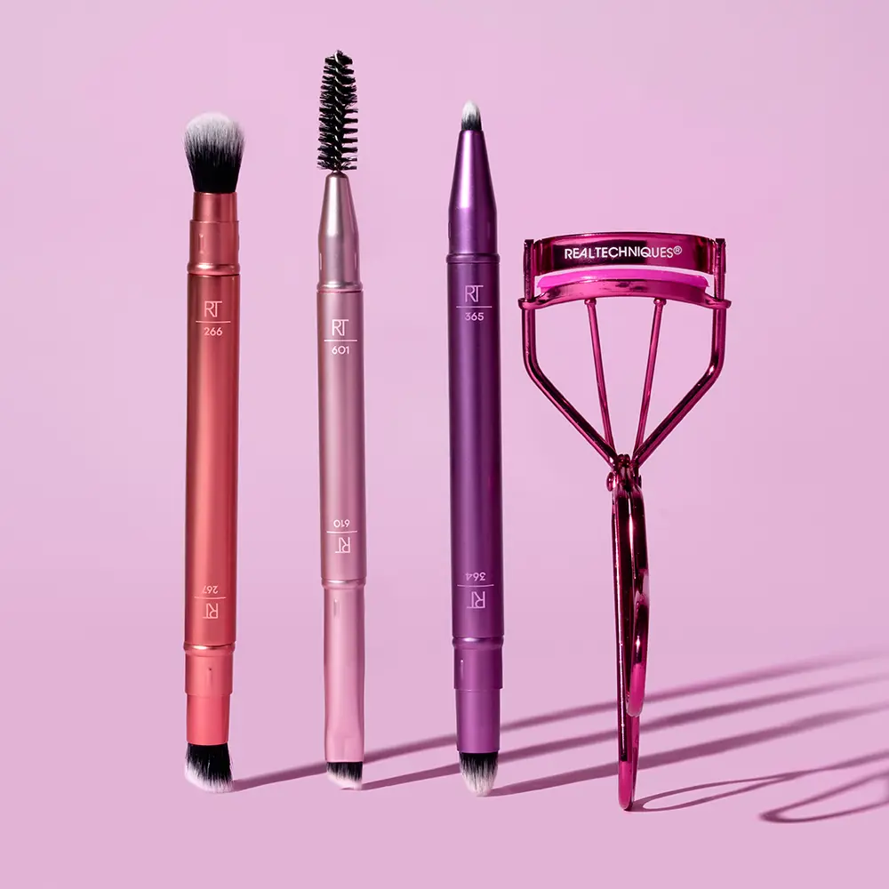 REAL TECHNIQUES DOUBLE TIME BRUSH + LAST CASE 4 pcs REAL TECHNIQUES DOUBLE TIME BRUSH + LAST CASE 4 pcs - Image 4