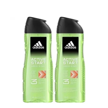 ADIDAS ADIDAS ACTIVE START SHOWER GEL LOT 2 x 400 ml