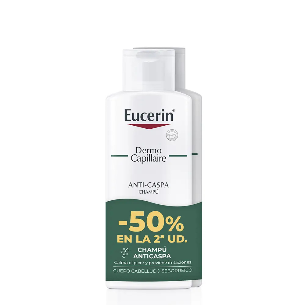 EUCERIN DERMO CAPILLAIRE Anti-Dandruff Shampoo pack of 2 x 250 ml EUCERIN DERMO CAPILLAIRE Anti-Dandruff Shampoo pack of 2 x 250 ml