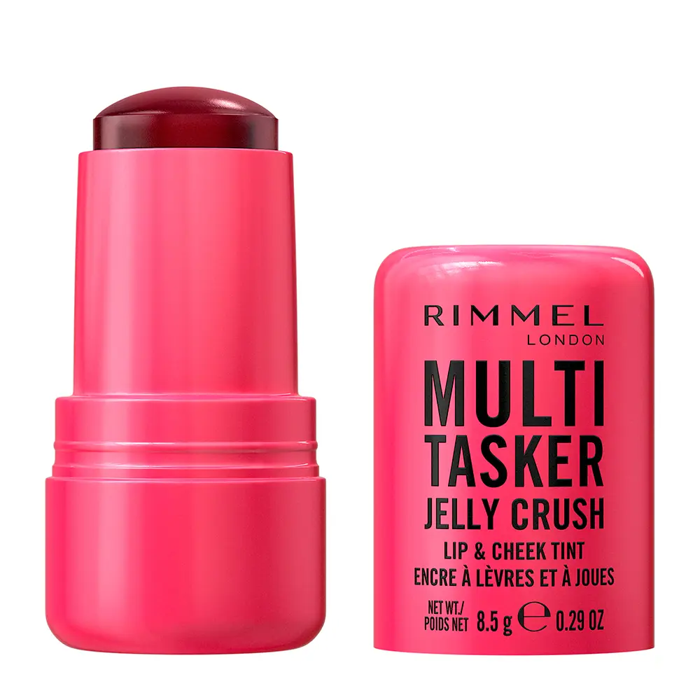 RIMMEL LONDON MULTITASKER JELLY CRUSH Rouge- und Lippenstift-Stick Nr. 150 – Roter Pfeffer, 8.5 g