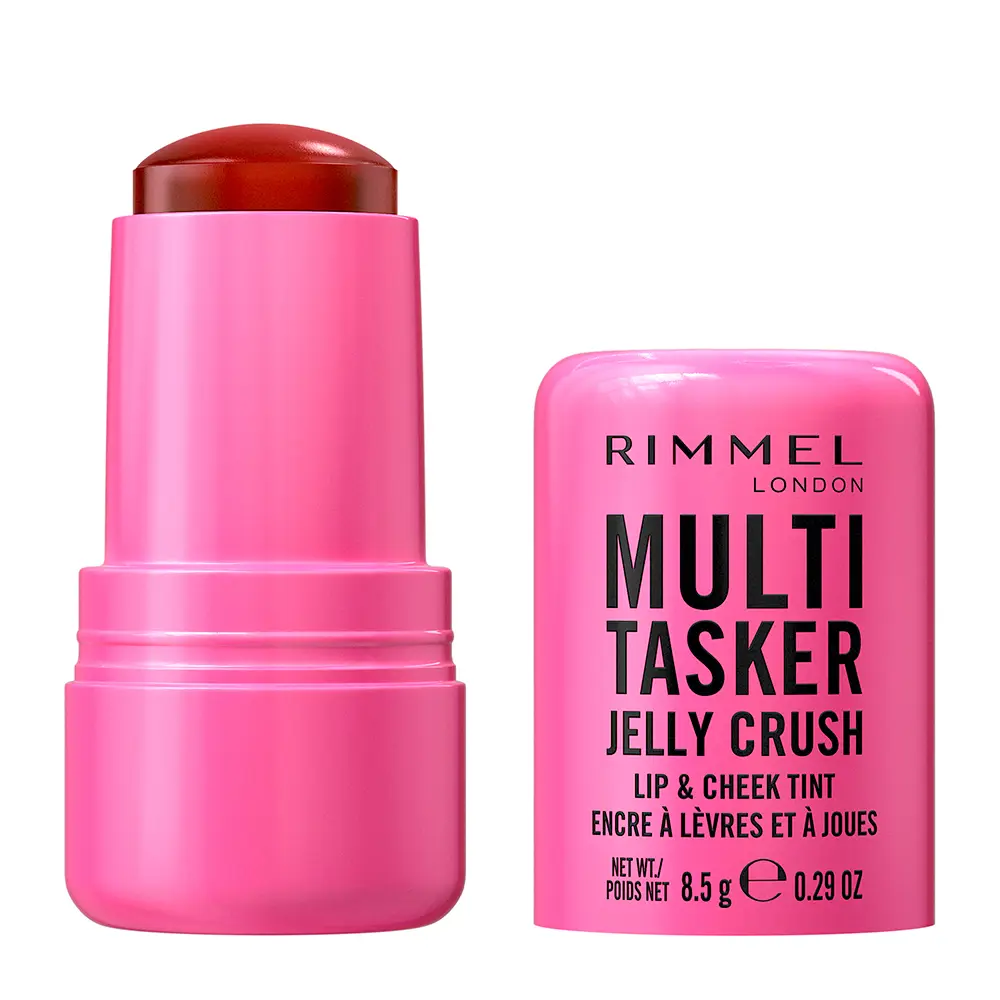 RIMMEL LONDON MULTITASKER JELLY CRUSH Rouge- und Lippenstift-Stick Nr. 200 – Pink Sublime, 8.5 g