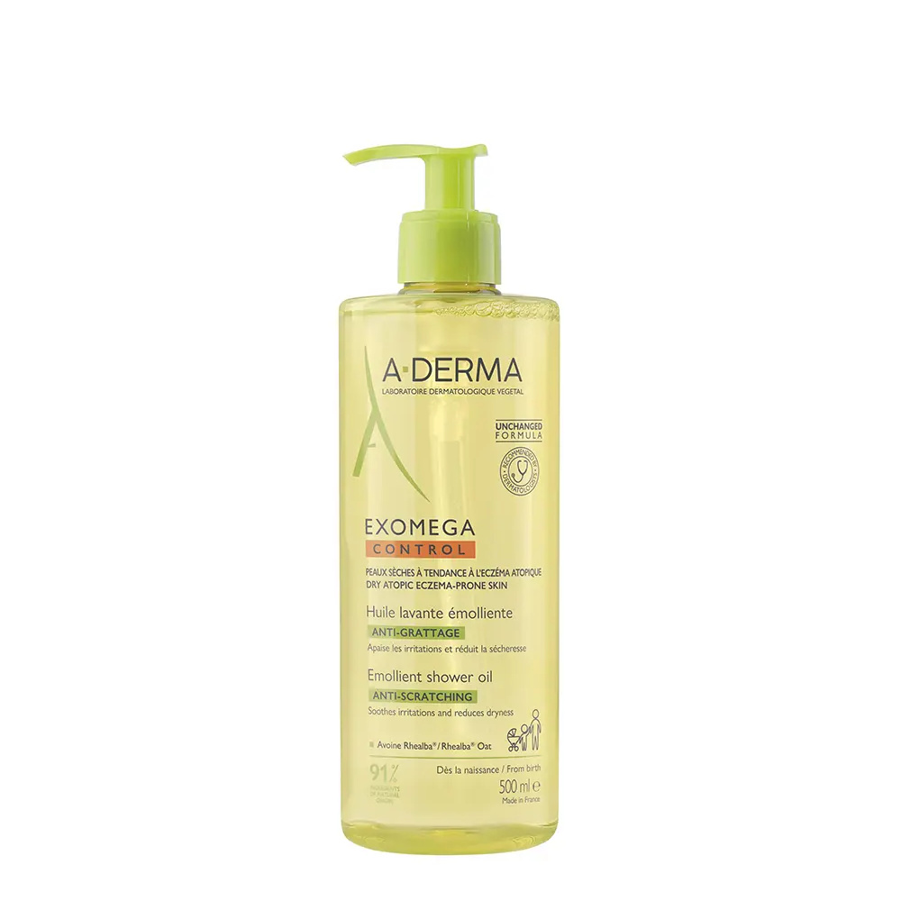A-DERMA EXOMEGA CONTROL emollient shower oil 500 ml A-DERMA EXOMEGA CONTROL emollient shower oil 500 ml