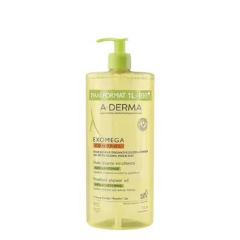 A-DERMA EXOMEGA CONTROL huile de douche émolliente 1000 ml A-DERMA EXOMEGA CONTROL huile de douche émolliente 1000 ml