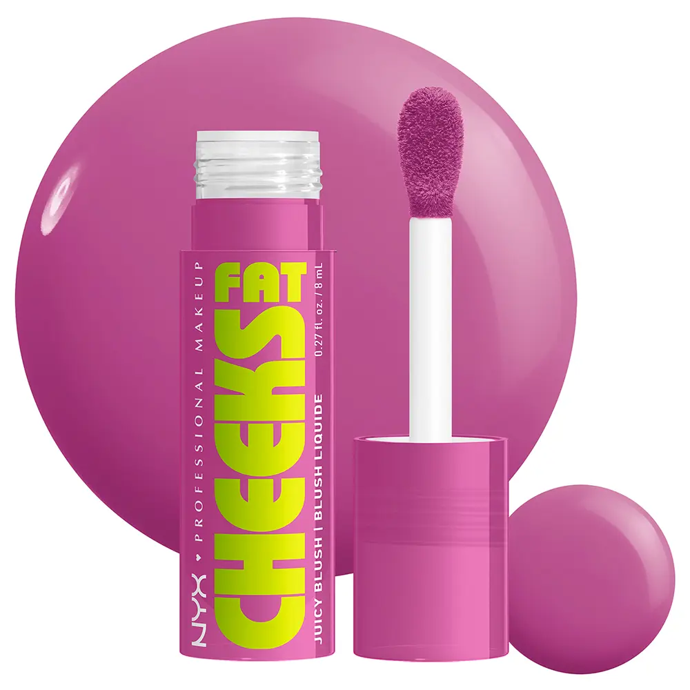 NYX PROFESSIONAL MAKE UP FAT CHEEKS Hydrating Liquid Blush #08-Blueberry Burst 8 ml NYX PROFESSIONAL MAKE UP FAT CHEEKS Hydrating Liquid Blush #08-Blueberry Burst 8 ml - Image 4