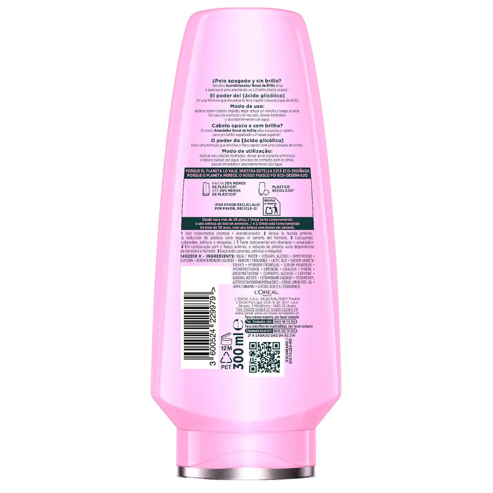 L'OREAL PARIS ELVIVE GLYCOLIC GLOSS conditioner 300 ml