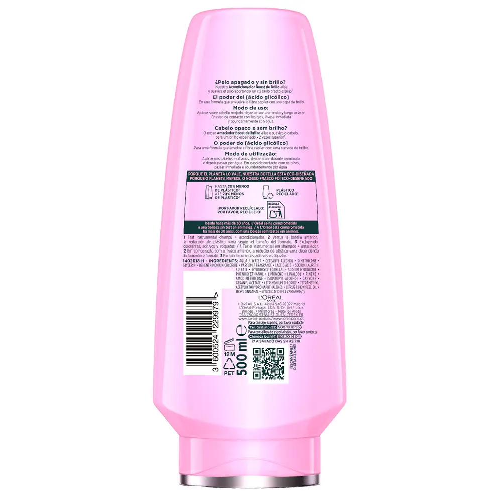 L'OREAL PARIS ELVIVE GLYCOLIC GLOSS conditioner 500 ml