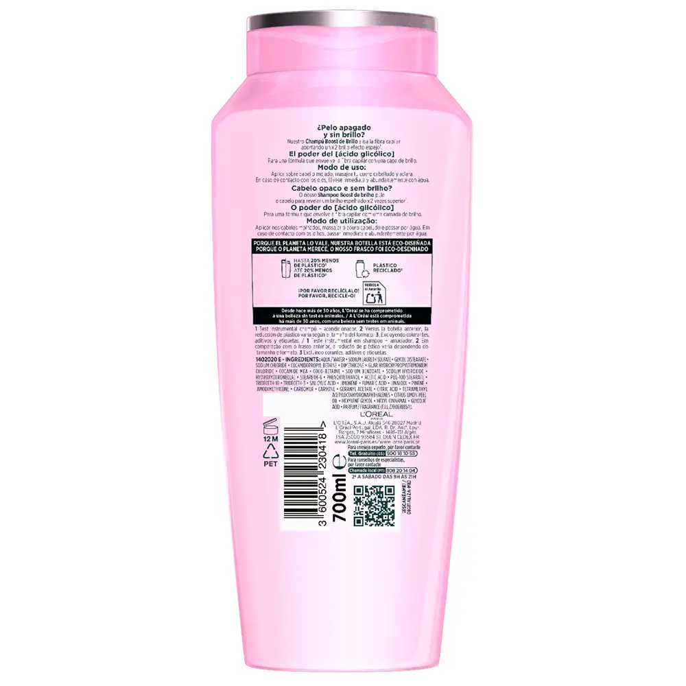 L'OREAL PARIS ELVIVE GLYCOLIC GLOSS shampoo 700 ml