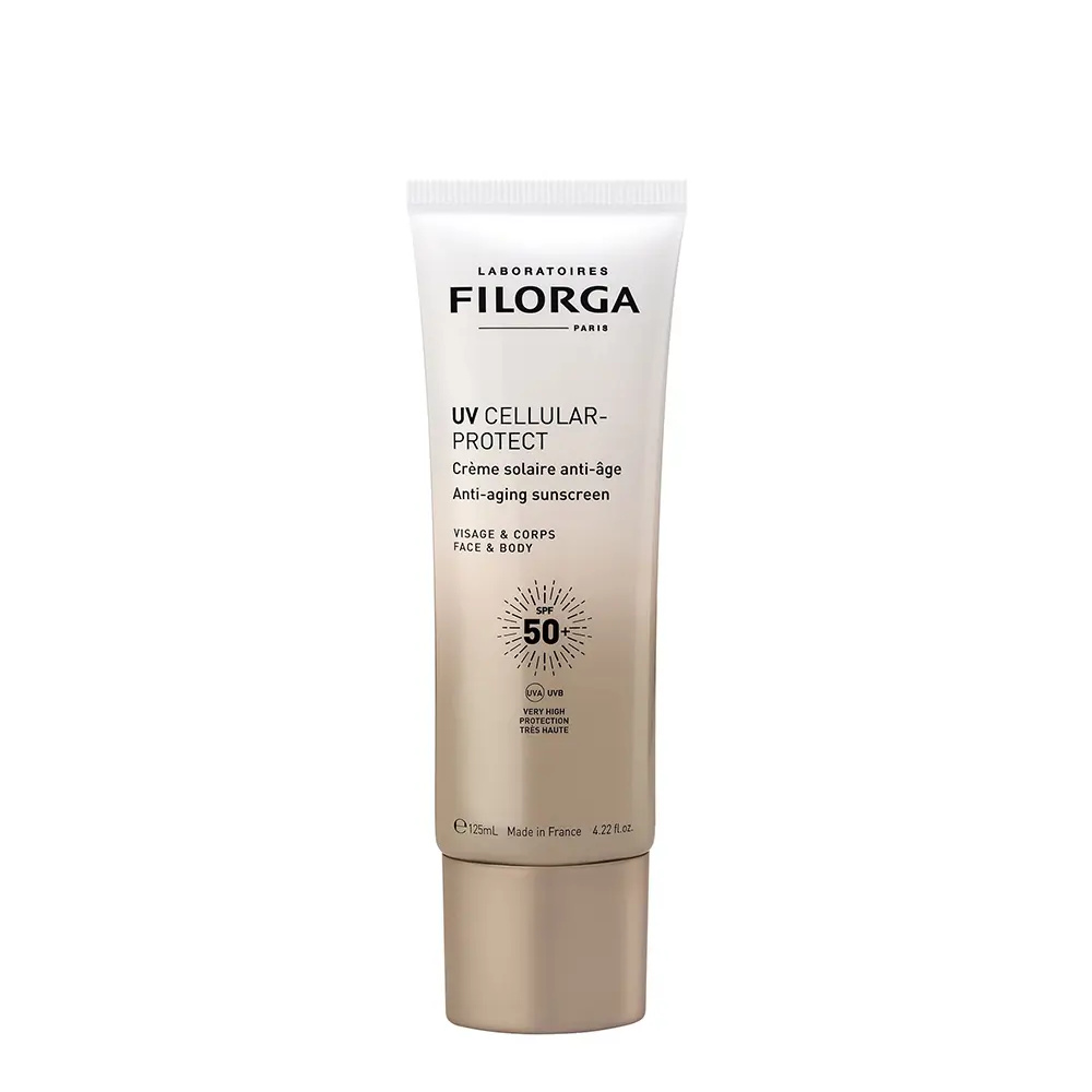 LABORATOIRES FILORGA UV CELLULAR-PROTECT protector solar antiedad rostro y cuerpo SPF50+ 125 ml LABORATOIRES FILORGA UV CELLULAR-PROTECT protector solar antiedad rostro y cuerpo SPF50+ 125 ml