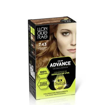 LLONGUERAS COLOR ADVANCE #7.43-cobrizo medio dorado