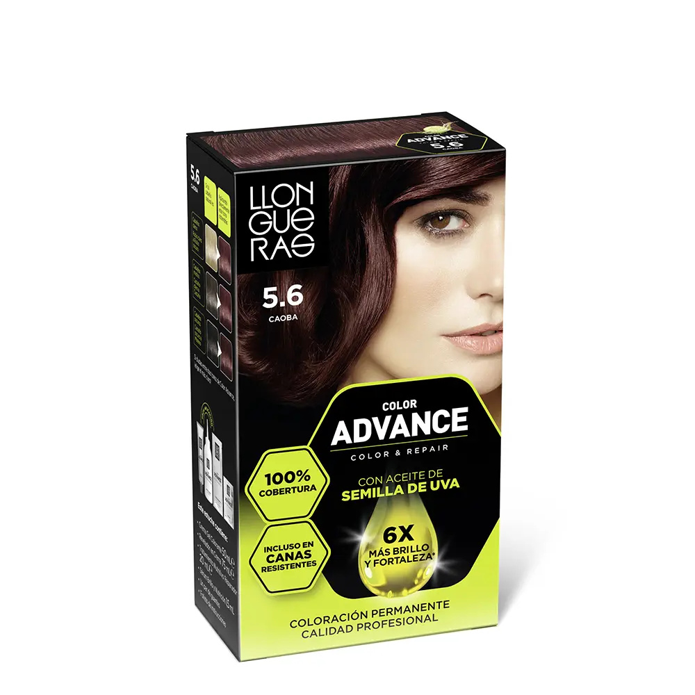 LLONGUERAS COLOR ADVANCE #5.6-caoba LLONGUERAS COLOR ADVANCE #5.6-caoba