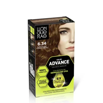 LLONGUERAS COLOR ADVANCE #6.34-Rubio Oscuro Dorado Cobrizo