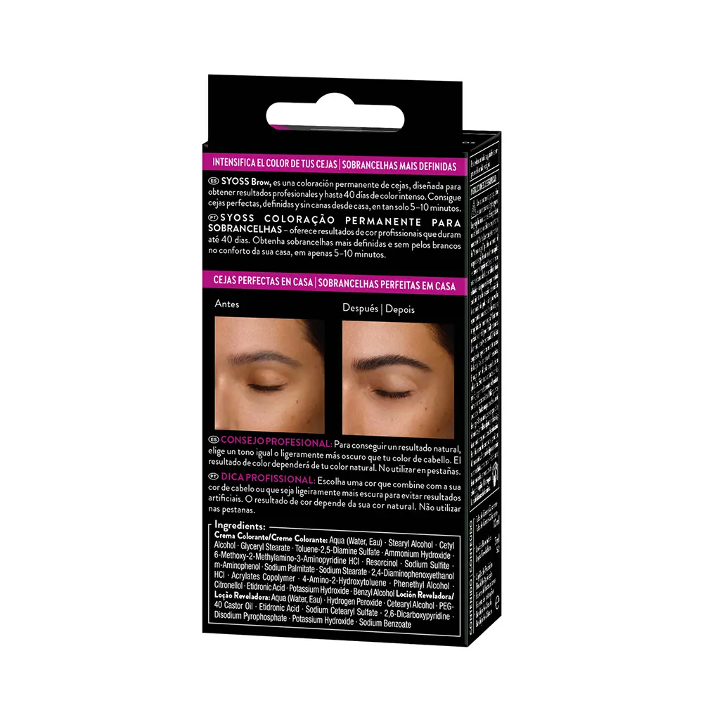 SYOSS BROW TINT permanent eyebrows #Black 1 u