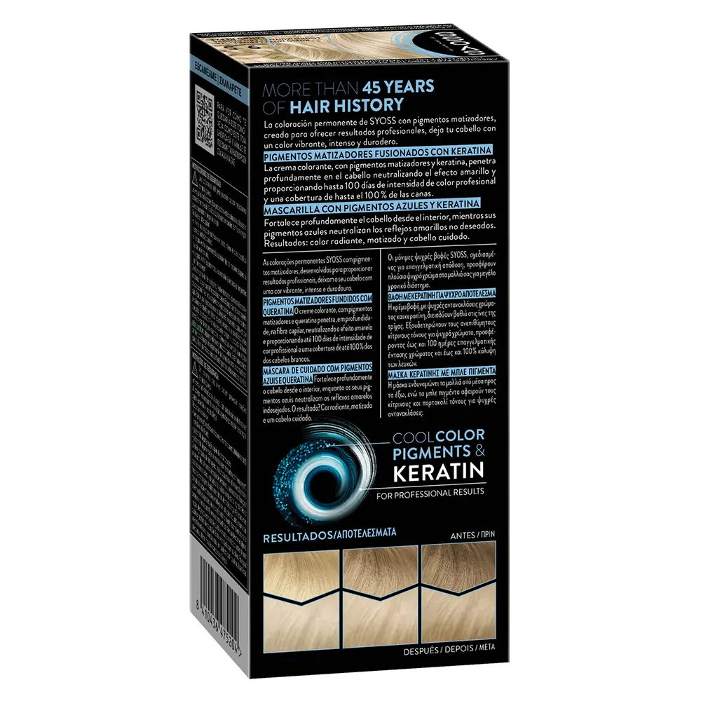 <span class="notranslate">SYOSS PERMANENT COOL COLOR</span> #9.5-White Ash Blond