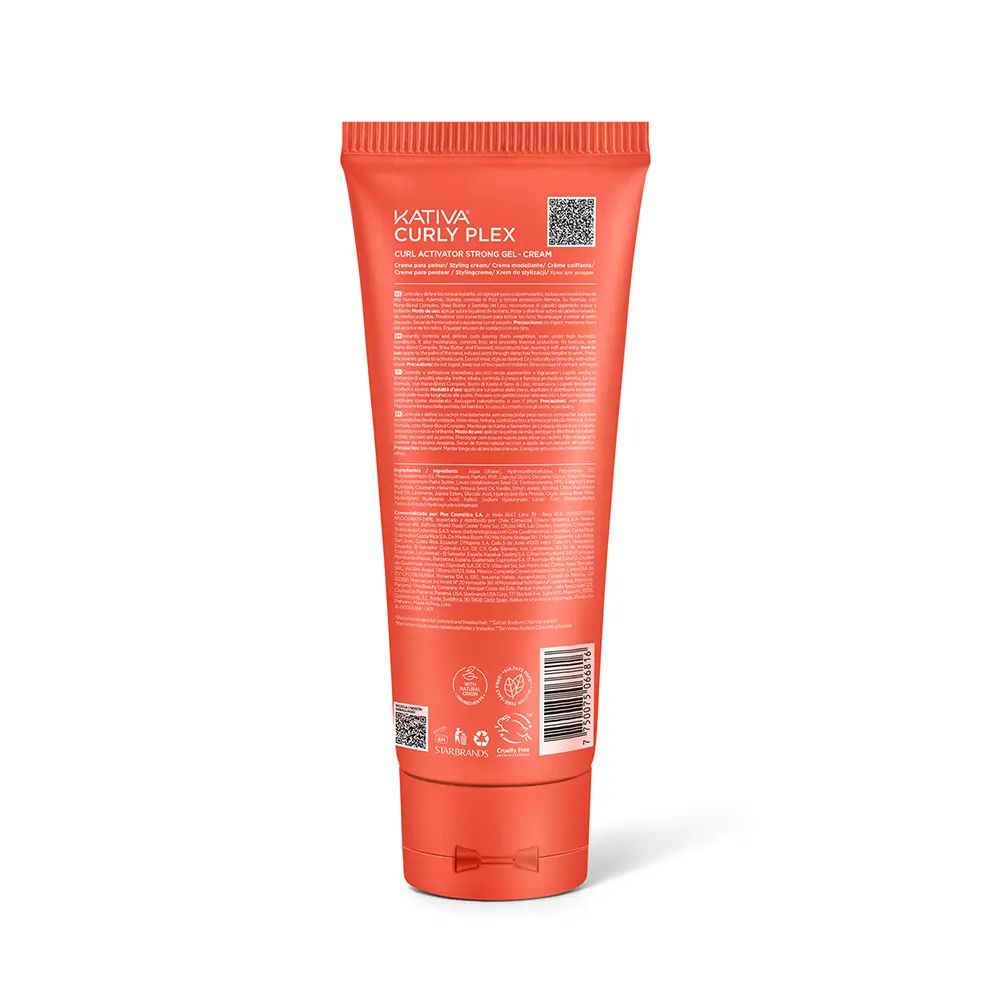 KATIVA KATIVA CURLY PLEX CURL gel cream curl activator strong hold 240 ml