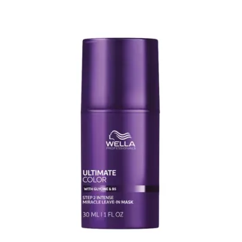 WELLA PROFESSIONALS Maschera miracolosa senza risciacquo per capelli ULTIMATE COLOR - lucentezza e colore vibranti per capelli colorati 30 ml