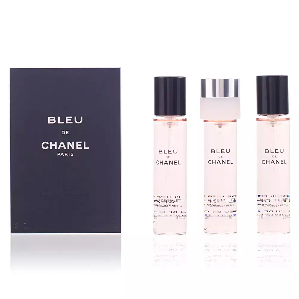 <span class="notranslate">CHANEL BLEU</span> eau de toilette spray refill 3 x 20 ml for Men