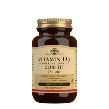 SOLGAR Vitamin D3 2200 Iu 55 Mcg 100 Vcaps