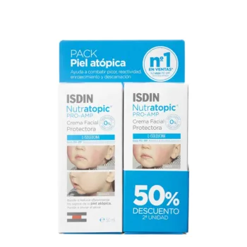 ISDIN+ NUTRATOPIC PRO-AMP facial cream duo 2 x 50 ml