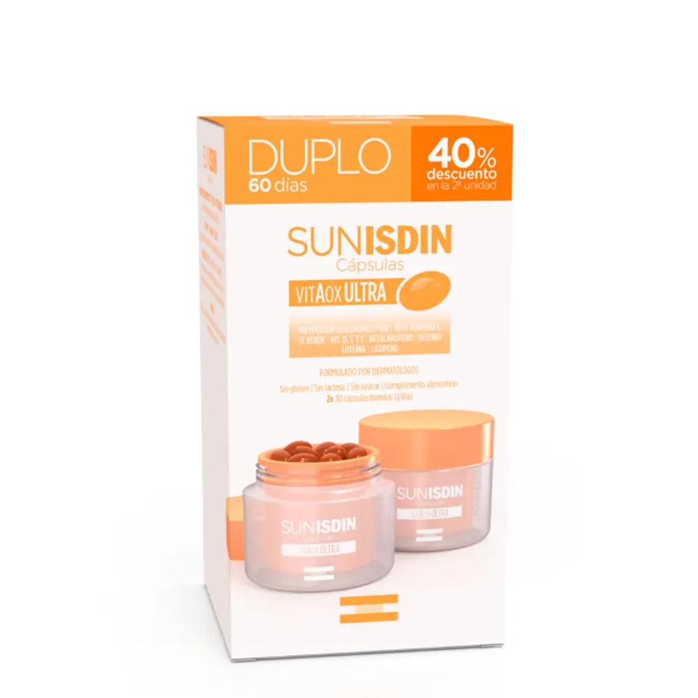 ISDIN SUNISDIN oral promo duplo capsules 2 x 30 u ISDIN SUNISDIN oral promo duplo capsules 2 x 30 u