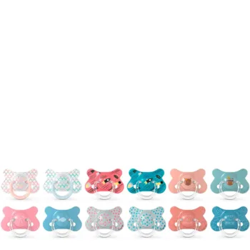 SUAVINEX Pack of 2 Fusion Silicone Pacifiers with Physiological Teat 4-18M