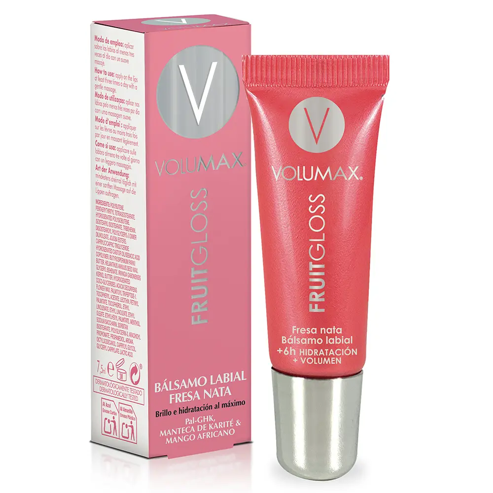 VOLUMAX Crema idratante per labbra Fruitgloss alla fragola 7.5 ml