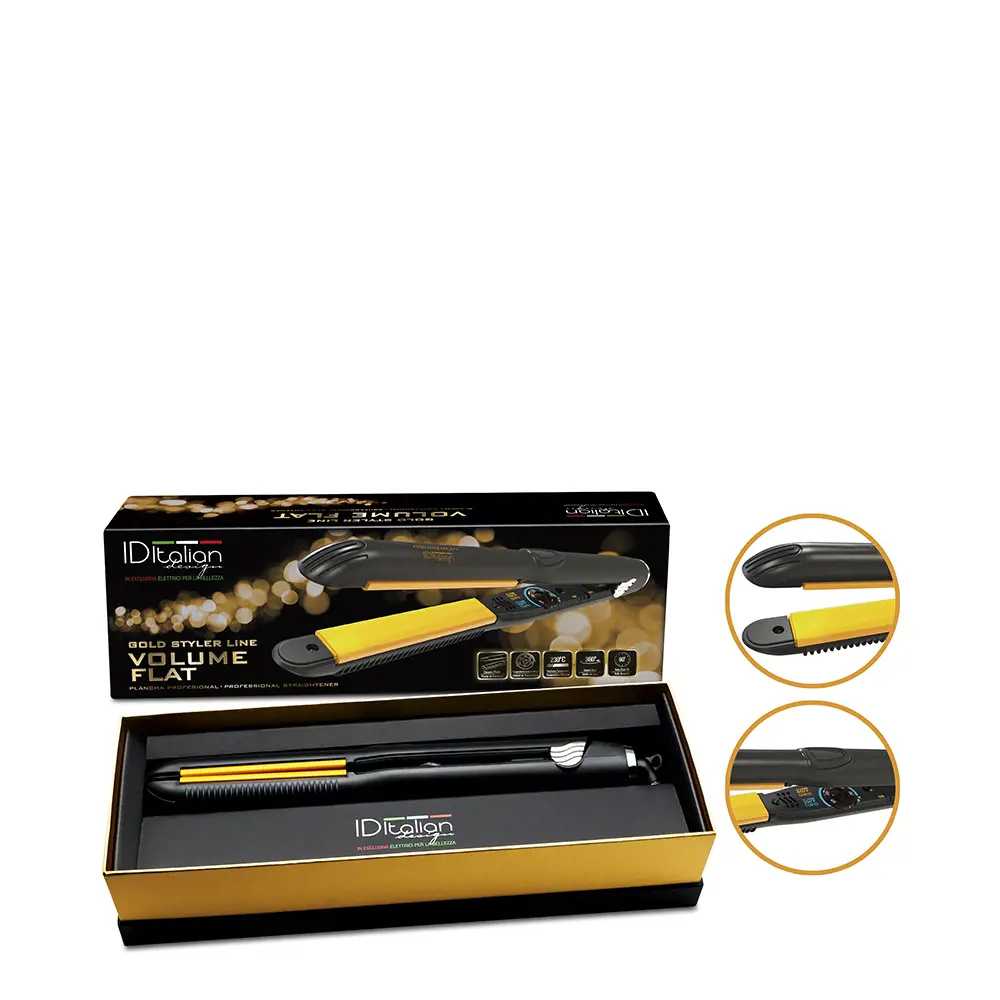 ID ITALIAN VOLUME FLAT styler gold 1 u ID ITALIAN VOLUME FLAT styler gold 1 u
