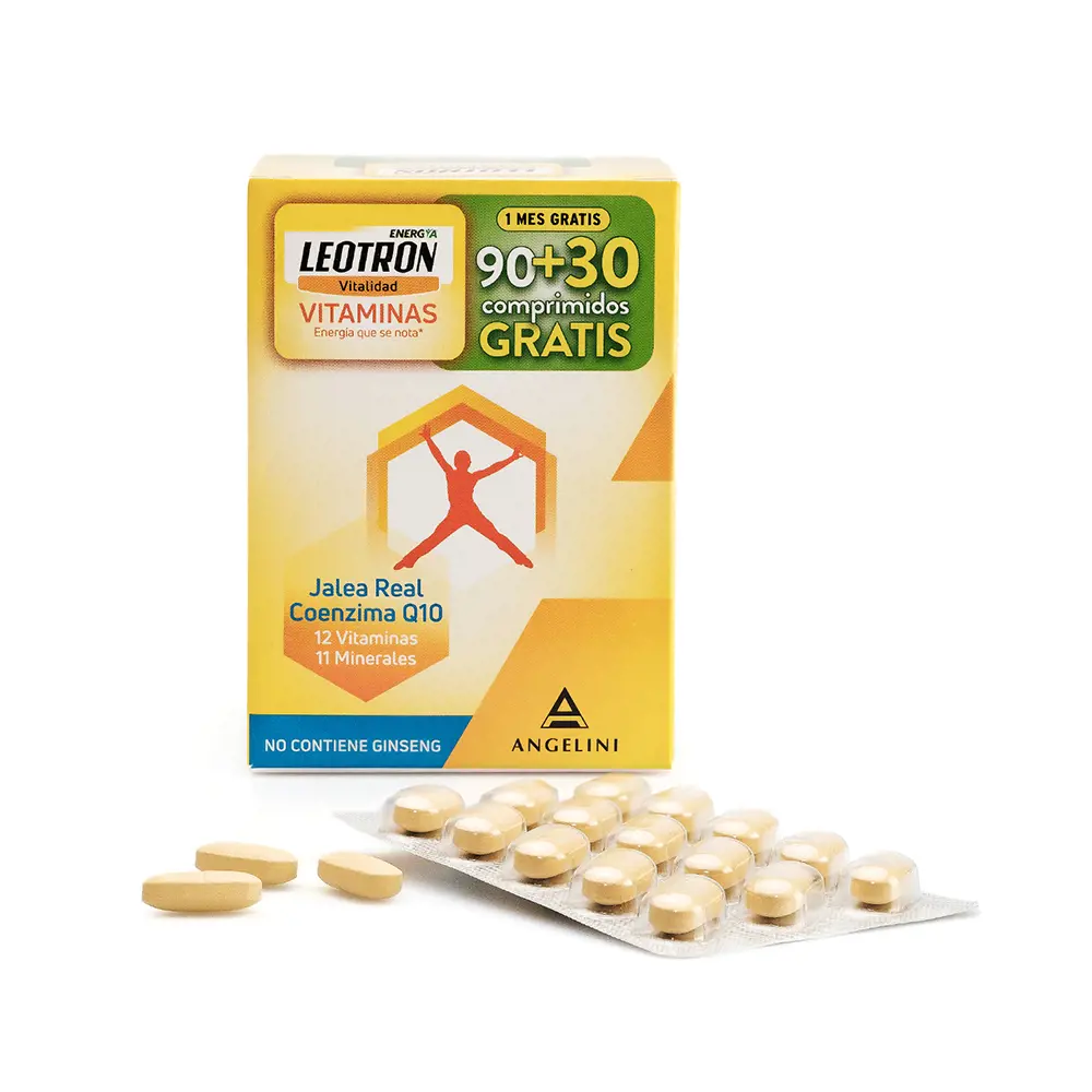 LEOTRON LEOTRON Comprimés VITAMINES 90 + 30 en cadeau 120 u