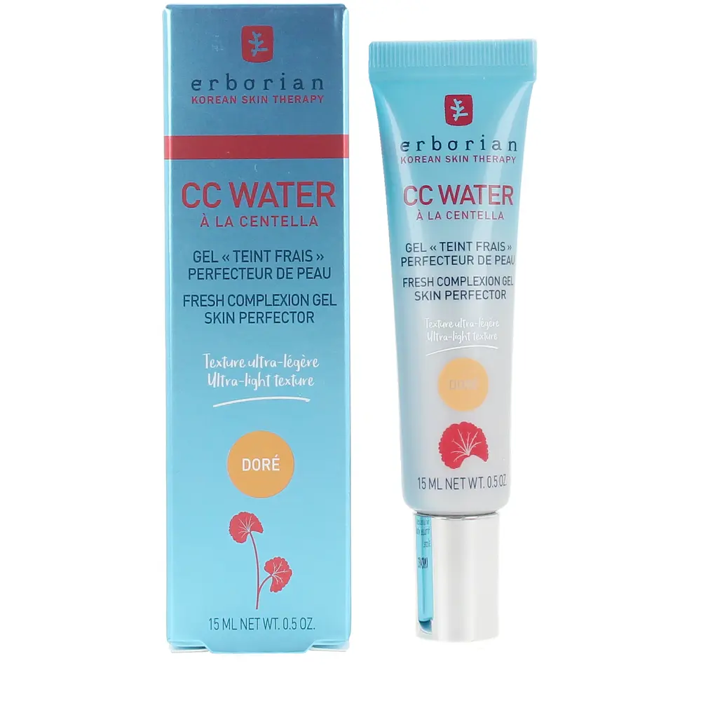 ERBORIAN CC WATER erfrischendes, mattierendes Centella-Asiatica-Gel #goldin 15 ml