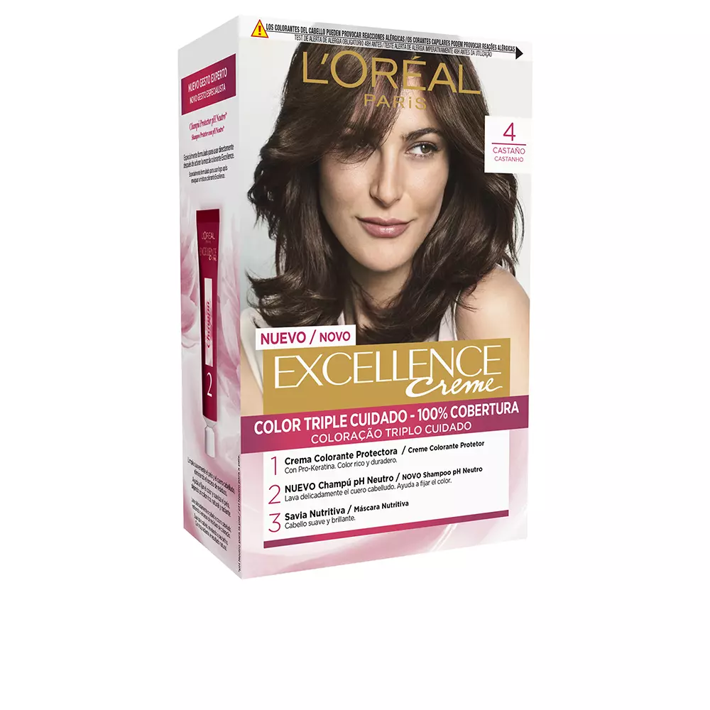 L'ORÉAL PARIS EXCELLENCE Creme dye #4 castao 192 ml
