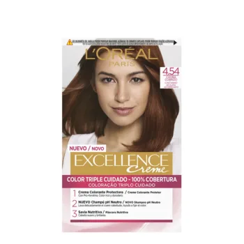 L'ORÉAL PARIS EXCELLENCE CREAM dye #4.54 castao  mahogany cobrizo 192 ml