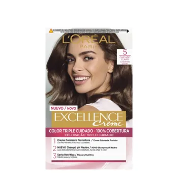 L'OREAL PARIS EXCELLENCE Creme dye #5-light brown 192 ml