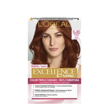 L'ORÉAL PARIS EXCELLENCE CREAM dye #6.46 dark blonde cobrizo  mahogany 192 ml