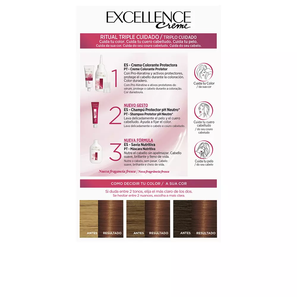 L'ORÉAL PARIS EXCELLENCE CREAM dye #6.41 avellana 192 ml