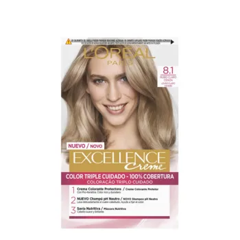 L'ORÉAL PARIS EXCELLENCE CREAM dye #8.1 light blonde ceniza 192 ml