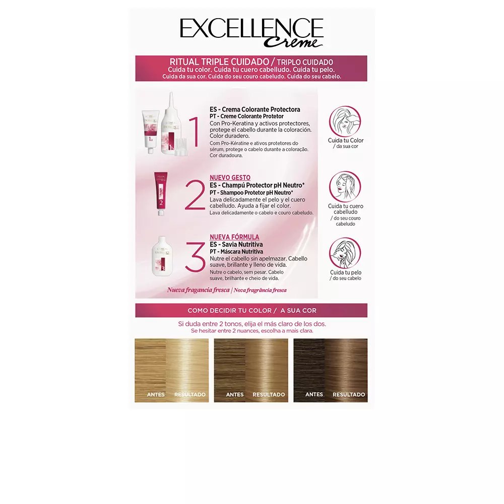 L'ORÉAL PARIS EXCELLENCE CREAM dye #9.3-blonde clear clear dorado 192 ml
