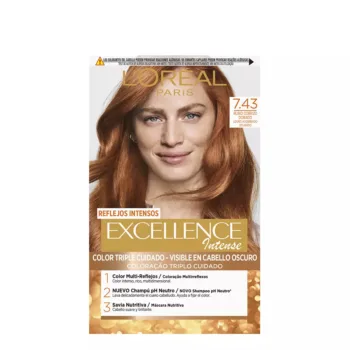 L'OREAL PARIS EXCELLENCE INTENSE hair color #7.43 golden copper blonde 1 u