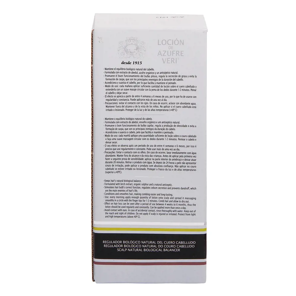 AZUFRE VERI AZUFRE VERI lotion anti-hair fall 400 ml AZUFRE VERI AZUFRE VERI lotion anti-hair fall 400 ml - Image 4