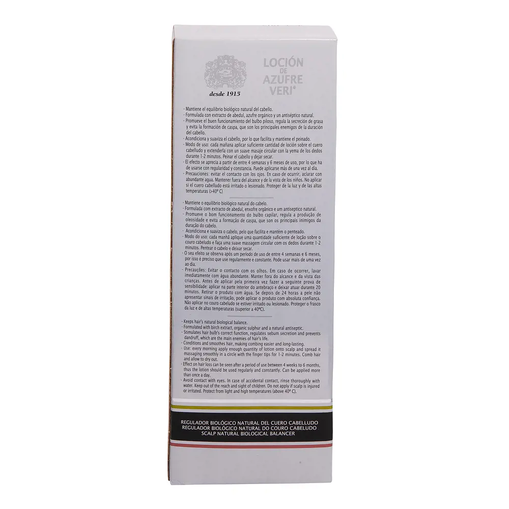 AZUFRE VERI AZUFRE VERI lotion anti-hair fall 750 ml AZUFRE VERI AZUFRE VERI lotion anti-hair fall 750 ml - Image 4