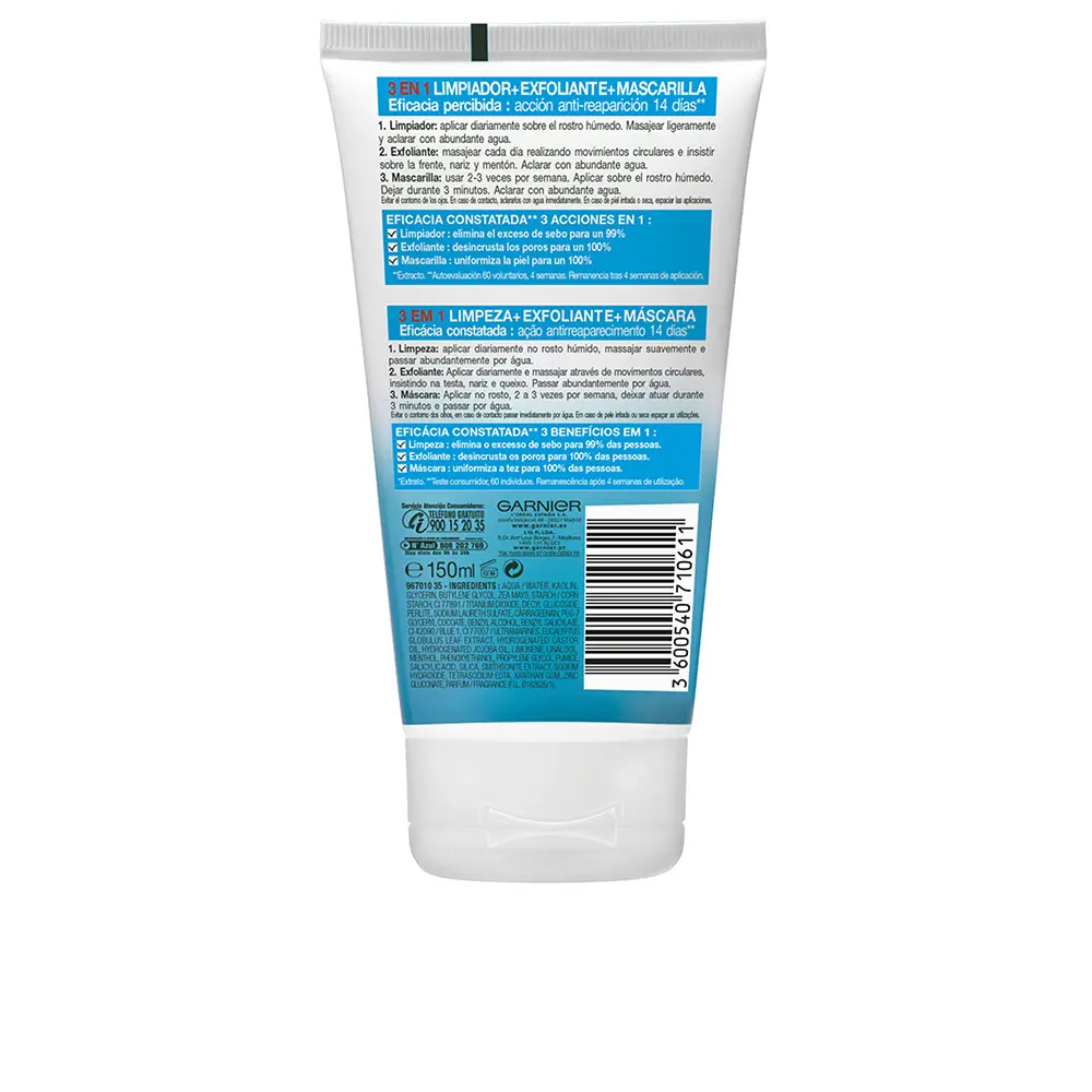 <span class="notranslate">GARNIER PURE ACTIVE</span> 3 in 1 cleansing gel oily skin 150 ml