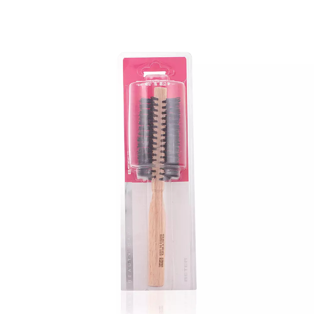 BETER BRUSH REDONDO púas mixtas mango madera Oak 40 mm BETER BRUSH REDONDO púas mixtas mango madera Oak 40 mm