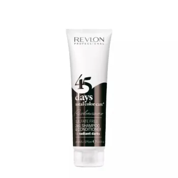 REVLON 45 GIORNI Shampoo e balsamo 2in1 per capelli scuri radiosi 275 ml