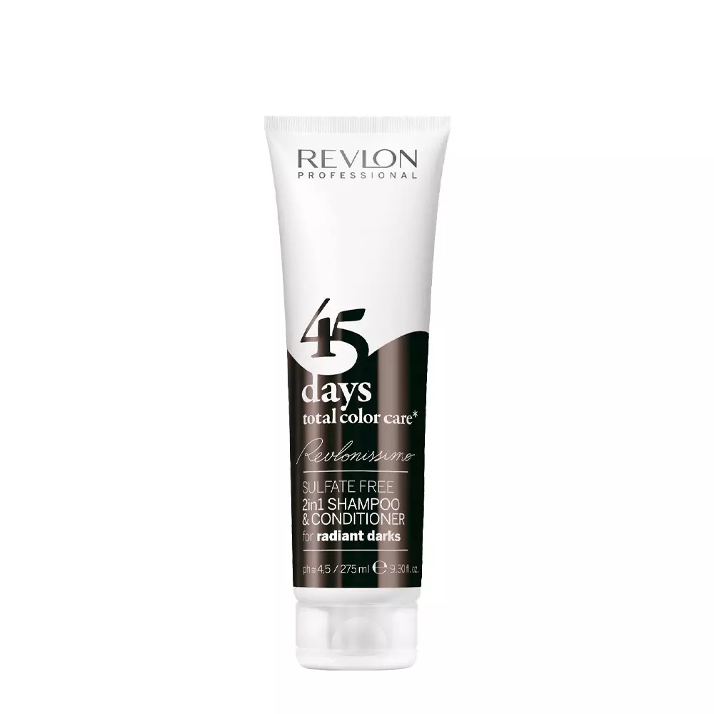 REVLON 45 DAYS 2in1 shampoo & conditioner for radiant darks 275 ml REVLON 45 DAYS 2in1 shampoo & conditioner for radiant darks 275 ml