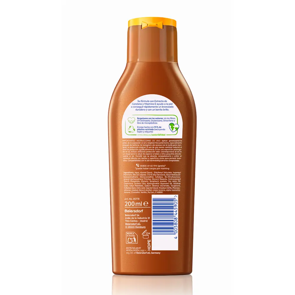 NIVEA SUN ZANAHORIA milk SPF6 200 ml