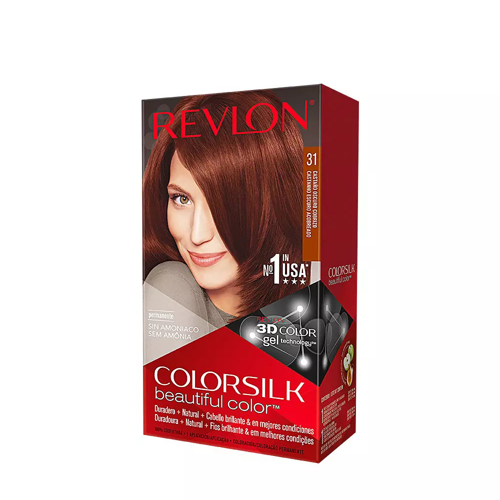 REVLON MASS MARKET COLORSILK dye #31-dark brown cobrizo 1 u REVLON MASS MARKET COLORSILK dye #31-dark brown cobrizo 1 u