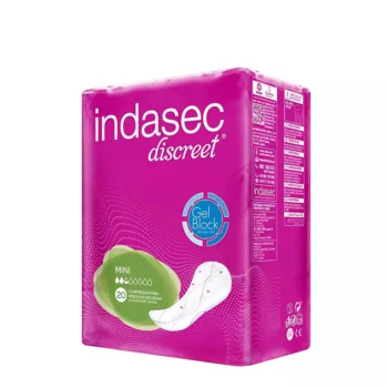 INDASEC DISCREET compresa incontinencia mini 20 u