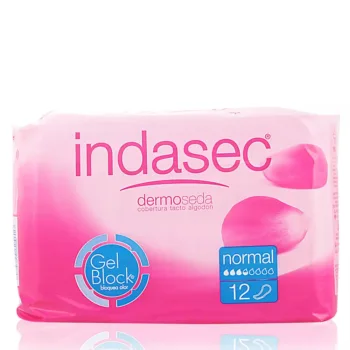 INDASEC DISCREET compresa incontinencia normal 12 u