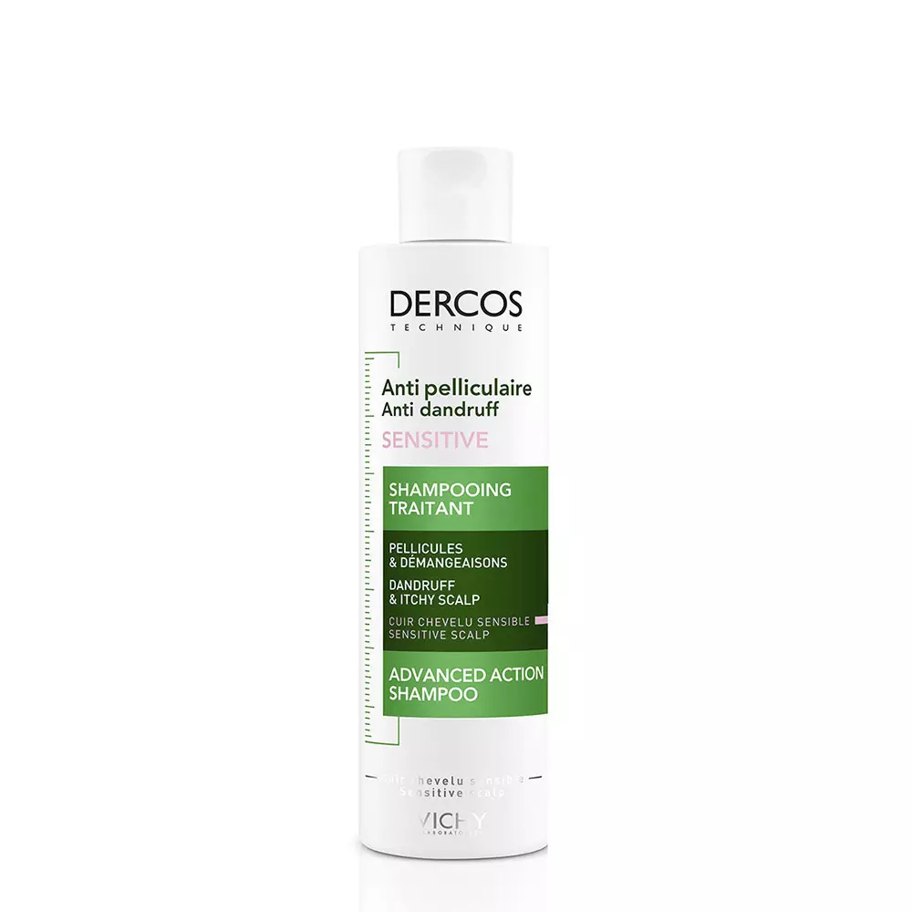 VICHY DERCOS anti-pelliculaire sensitive shampooing traitant 200ml VICHY DERCOS anti-pelliculaire sensitive shampooing traitant 200ml